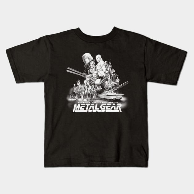 Metal Gear Solid Kids T-Shirt by CoolDojoBro